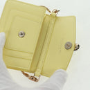 BVLGARI Bag Charm Leather Yellow Auth 158221SM-17
