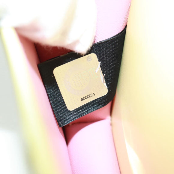 BVLGARI Bag Charm Leather Yellow Auth 158221SM