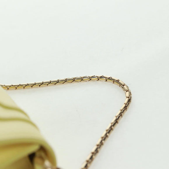 BVLGARI Bag Charm Leather Yellow Auth 158221SM