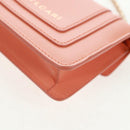 BVLGARI Bag Charm Leather Orange Auth 158222SM-17