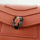 BVLGARI Bag Charm Leather Orange Auth 158222SM-18