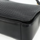 BALLY Shoulder Bag Leather Black Gold Auth 158223-10