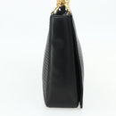 BALLY Shoulder Bag Leather Black Gold Auth 158223-4