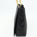 BALLY Shoulder Bag Leather Black Gold Auth 158223-5