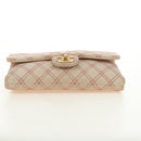 CHANEL Wild Stitch Chain Shoulder Bag Calf Skin Beige Gold CC Auth 158224SAV-5