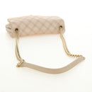 CHANEL Wild Stitch Chain Shoulder Bag Calf Skin Beige Gold CC Auth 158224SAV-6