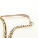 CHANEL Wild Stitch Chain Shoulder Bag Calf Skin Beige Gold CC Auth 158224SAV-15