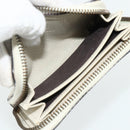 GUCCI Coin Purse Leather White Gold 496319 Auth 158225-10