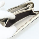 GUCCI Coin Purse Leather White Gold 496319 Auth 158225-17