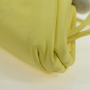 BOTTEGA VENETA Pouch Shoulder Bag Leather Yellow Auth 158228V-12