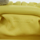BOTTEGA VENETA Pouch Shoulder Bag Leather Yellow Auth 158228V-16