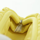 BOTTEGA VENETA Pouch Shoulder Bag Leather Yellow Auth 158228V-18