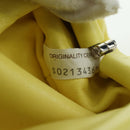 BOTTEGA VENETA Pouch Shoulder Bag Leather Yellow Auth 158228V-20