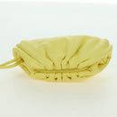 BOTTEGA VENETA Pouch Shoulder Bag Leather Yellow Auth 158228V-6
