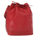 LOUIS VUITTON Epi Noe Shoulder Bag Red M44007 LV Auth 158236-1