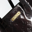 LOUIS VUITTON Monogram Vernis Wilshire PM Hand Bag Amarante M93641 Auth 158237-17