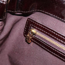 LOUIS VUITTON Monogram Vernis Wilshire PM Hand Bag Amarante M93641 Auth 158237-20