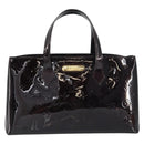 LOUIS VUITTON Monogram Vernis Wilshire PM Hand Bag Amarante M93641 Auth 158237-13