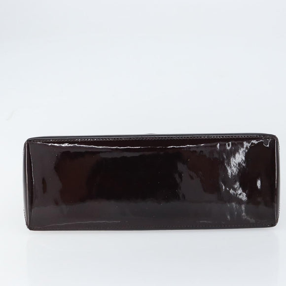 LOUIS VUITTON Monogram Vernis Wilshire PM Hand Bag Amarante M93641 Auth 158237