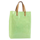 LOUIS VUITTON Monogram Vernis Reade MM Hand Bag Peppermint M91305 LV Auth 158238-1