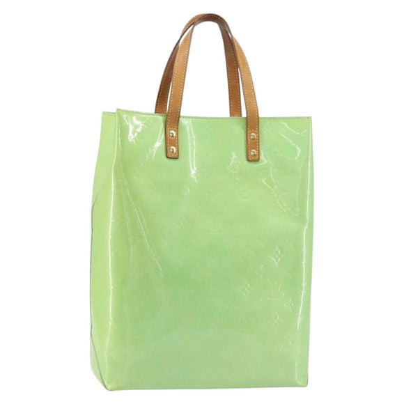 LOUIS VUITTON Monogram Vernis Reade MM Hand Bag Peppermint M91305 LV Auth 158238