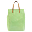 LOUIS VUITTON Monogram Vernis Reade MM Hand Bag Peppermint M91305 LV Auth 158238-13