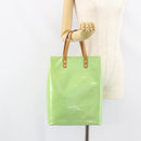 LOUIS VUITTON Monogram Vernis Reade MM Hand Bag Peppermint M91305 LV Auth 158238-21