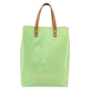 LOUIS VUITTON Monogram Vernis Reade MM Hand Bag Peppermint M91305 LV Auth 158238-2