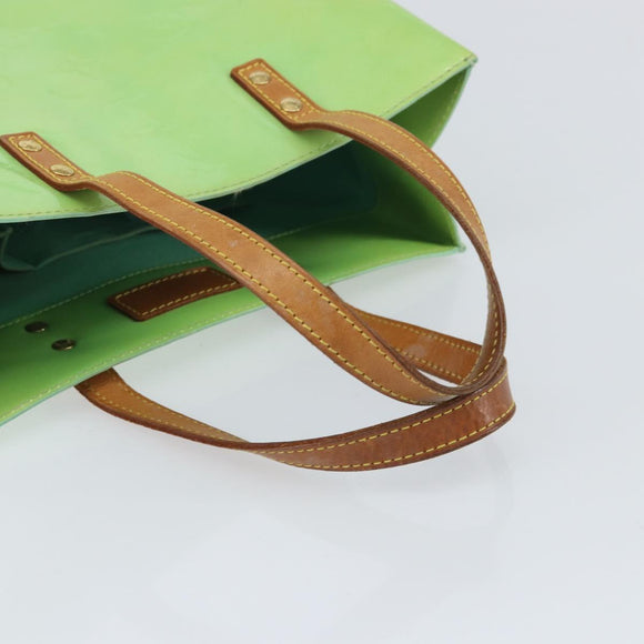 LOUIS VUITTON Monogram Vernis Reade MM Hand Bag Peppermint M91305 LV Auth 158238