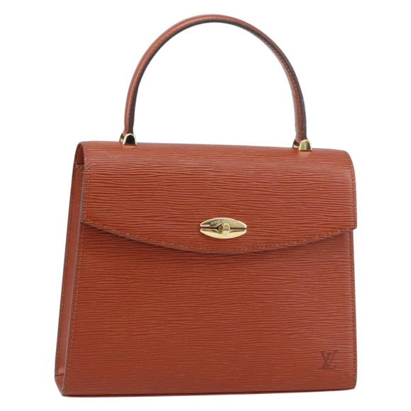 LOUIS VUITTON Epi Malesherbes Hand Bag Brown M52373 LV Auth 158240