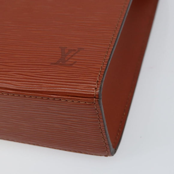 LOUIS VUITTON Epi Malesherbes Hand Bag Brown M52373 LV Auth 158240