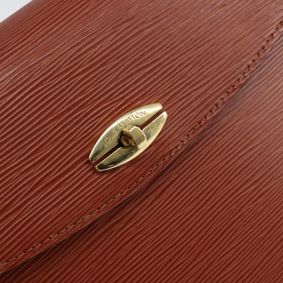 LOUIS VUITTON Epi Malesherbes Hand Bag Brown M52373 LV Auth 158240