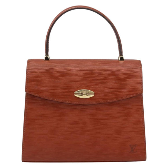 LOUIS VUITTON Epi Malesherbes Hand Bag Brown M52373 LV Auth 158240