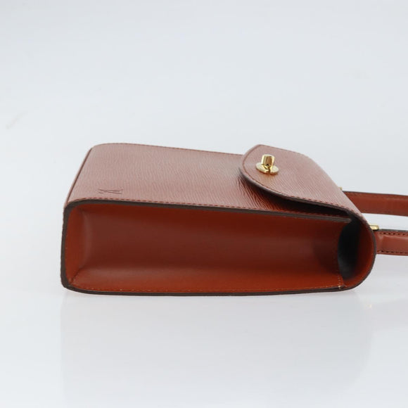 LOUIS VUITTON Epi Malesherbes Hand Bag Brown M52373 LV Auth 158240