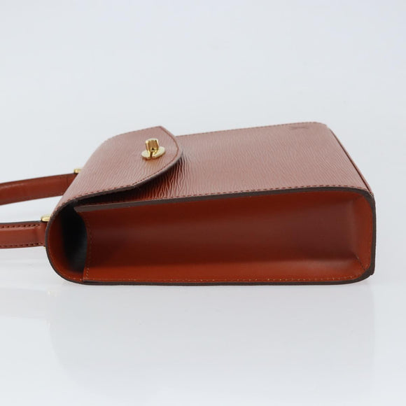 LOUIS VUITTON Epi Malesherbes Hand Bag Brown M52373 LV Auth 158240