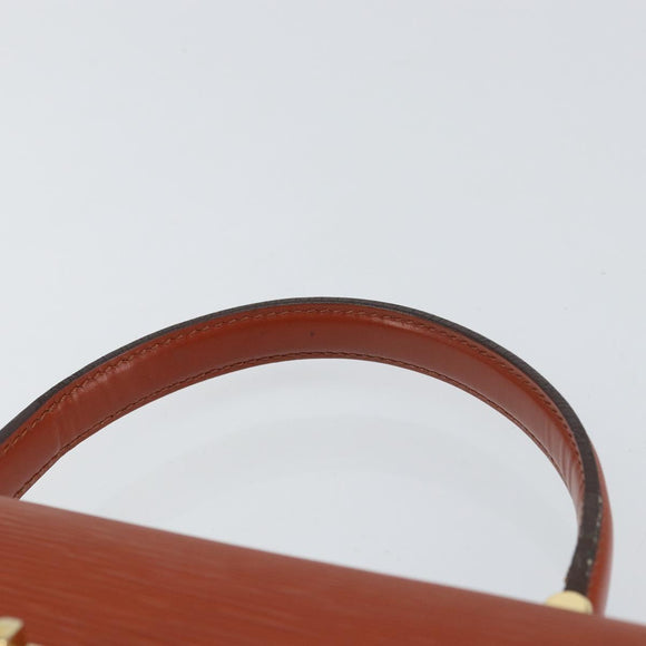 LOUIS VUITTON Epi Malesherbes Hand Bag Brown M52373 LV Auth 158240