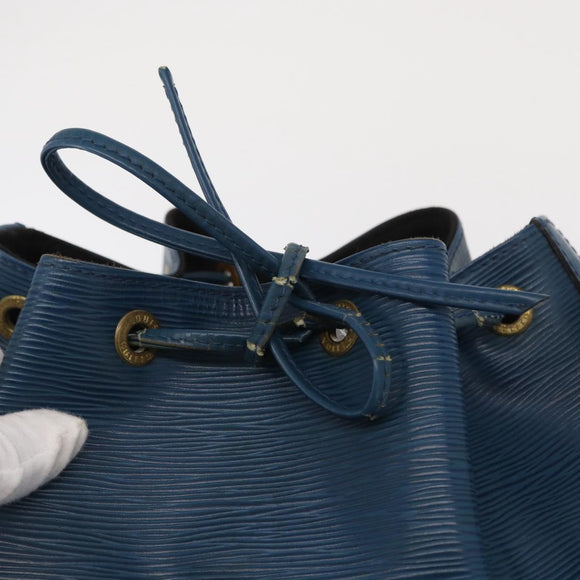 LOUIS VUITTON Epi Petit Noe Shoulder Bag Blue M44105 LV Auth 158249