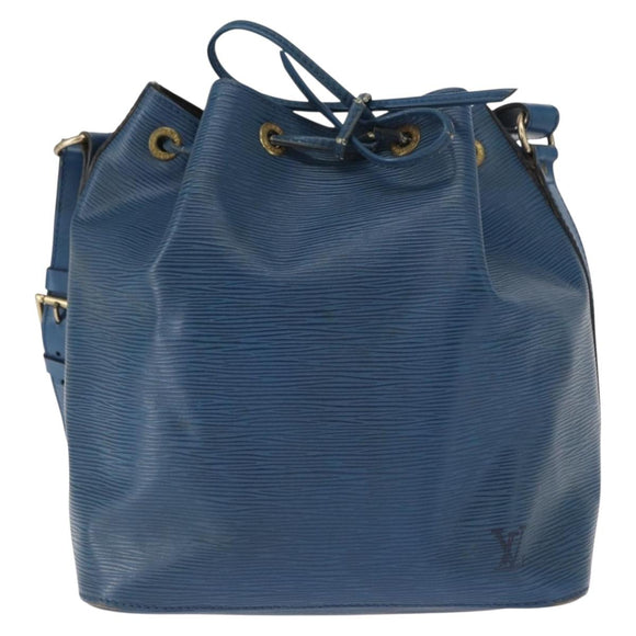 LOUIS VUITTON Epi Petit Noe Shoulder Bag Blue M44105 LV Auth 158249