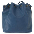 LOUIS VUITTON Epi Petit Noe Shoulder Bag Blue M44105 LV Auth 158249-2