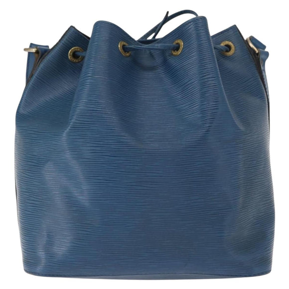 LOUIS VUITTON Epi Petit Noe Shoulder Bag Blue M44105 LV Auth 158249