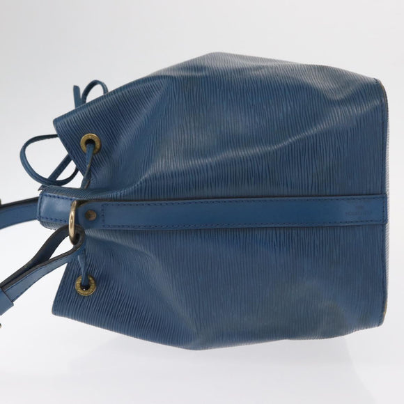 LOUIS VUITTON Epi Petit Noe Shoulder Bag Blue M44105 LV Auth 158249