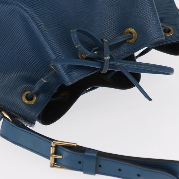 LOUIS VUITTON Epi Petit Noe Shoulder Bag Blue M44105 LV Auth 158249