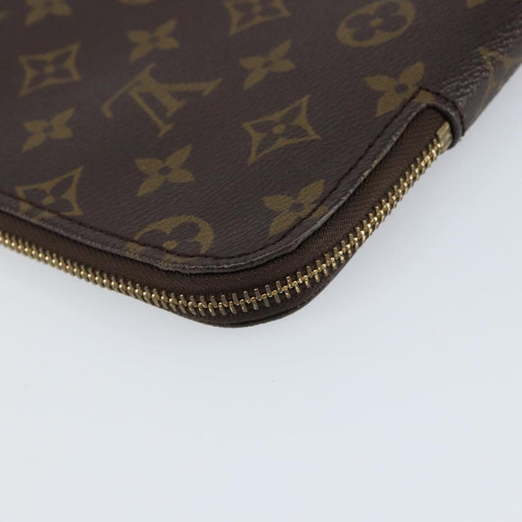 LOUIS VUITTON Monogram Posh Documents Clutch Bag M53456 LV Auth 158250