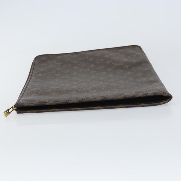 LOUIS VUITTON Monogram Posh Documents Clutch Bag M53456 LV Auth 158250