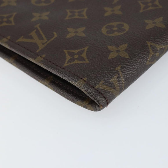 LOUIS VUITTON Monogram Posh Documents Clutch Bag M53456 LV Auth 158250