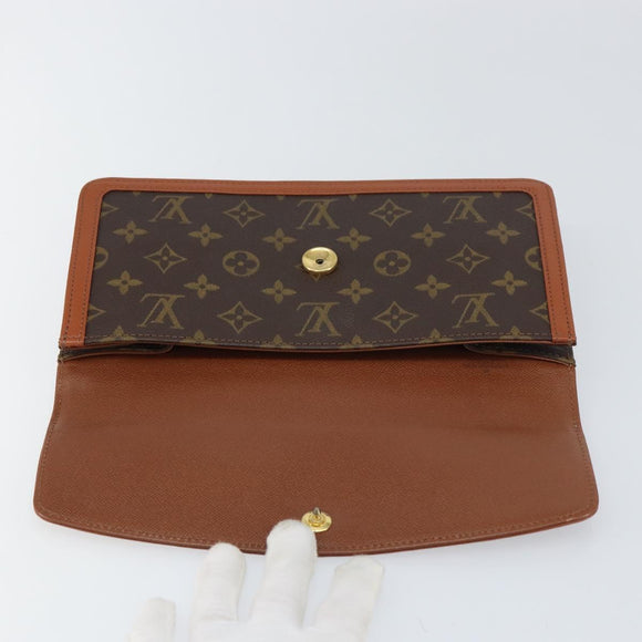 LOUIS VUITTON Monogram Pochette Dam PM Clutch Bag M51812 LV Auth 158259