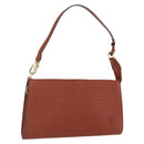 LOUIS VUITTON Epi Pochette Accessoires Pouch Brown M52953 LV Auth 158264-1