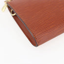 LOUIS VUITTON Epi Pochette Accessoires Pouch Brown M52953 LV Auth 158264-14