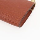 LOUIS VUITTON Epi Pochette Accessoires Pouch Brown M52953 LV Auth 158264-15