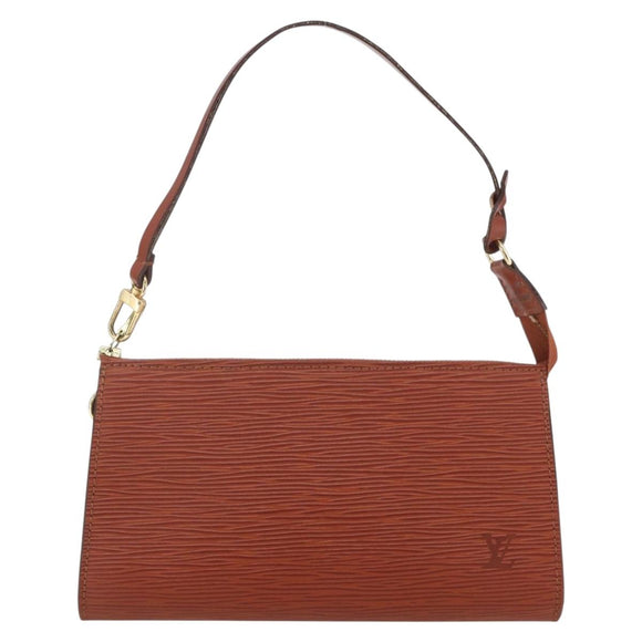 LOUIS VUITTON Epi Pochette Accessoires Pouch Brown M52953 LV Auth 158264